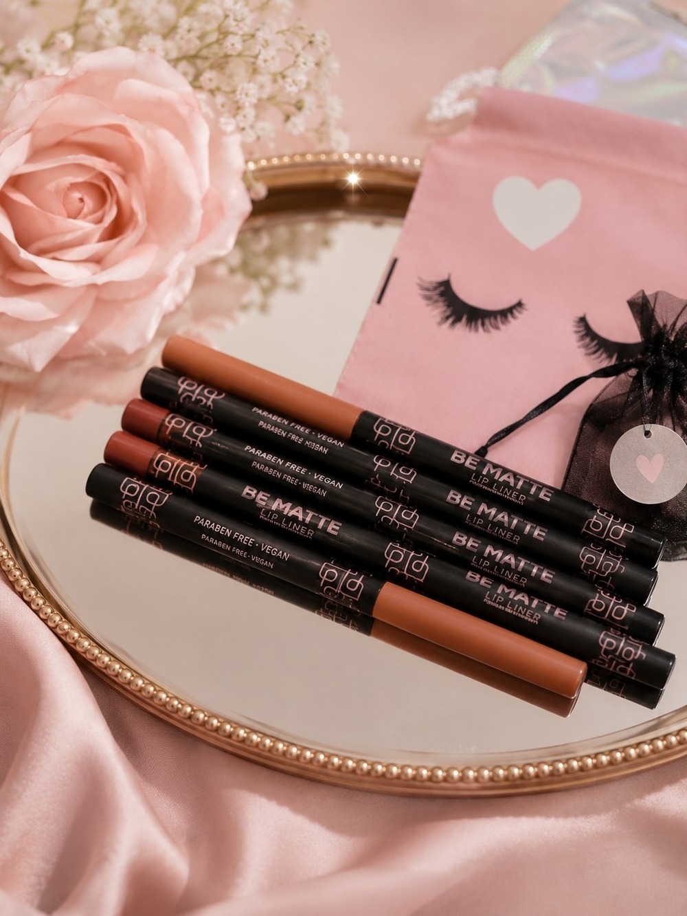 Matte Lip Liner -Set Of 5 In Nudes Roses Browns